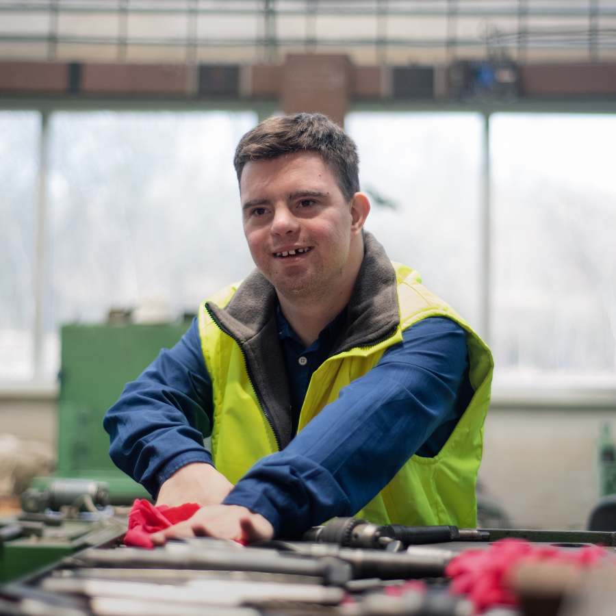 Aan het werk